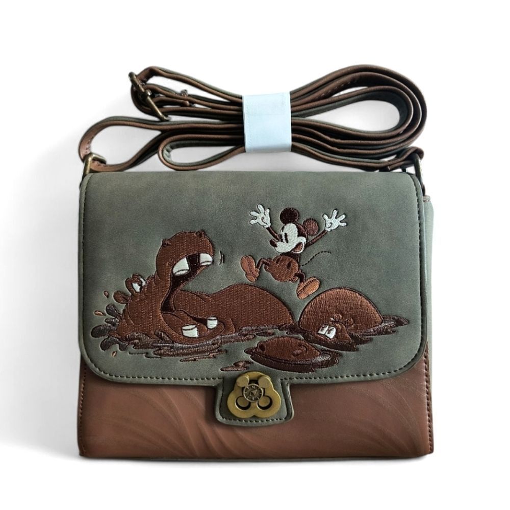 Disney Loungefly Mickey Mouse Safari Crossbody Bag and Cardholder